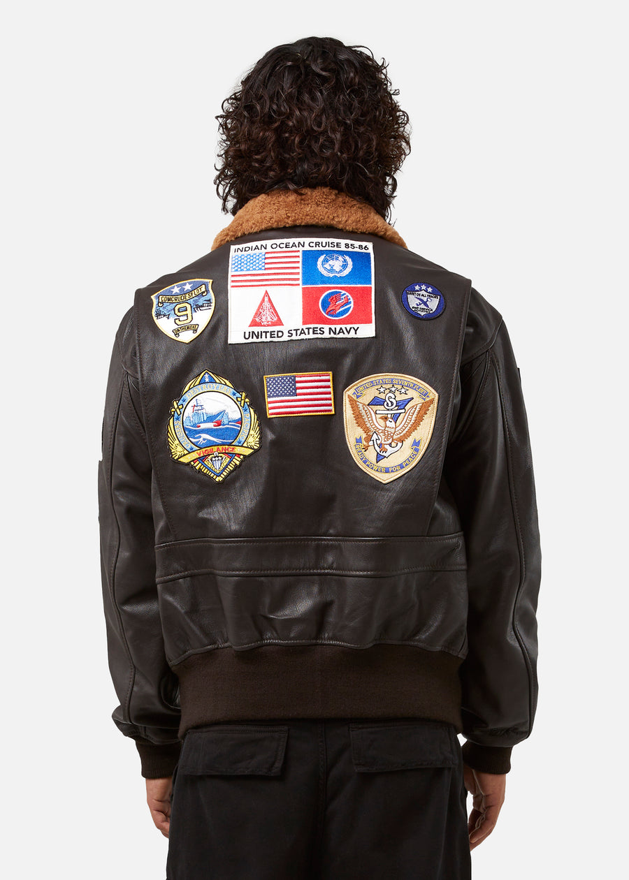 Maverick II Leather Jacket - Brown