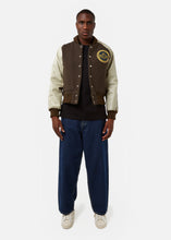 Load image into Gallery viewer, VINTAGE Officers Uniform Wool &amp; Leather Jacket - Full Body

