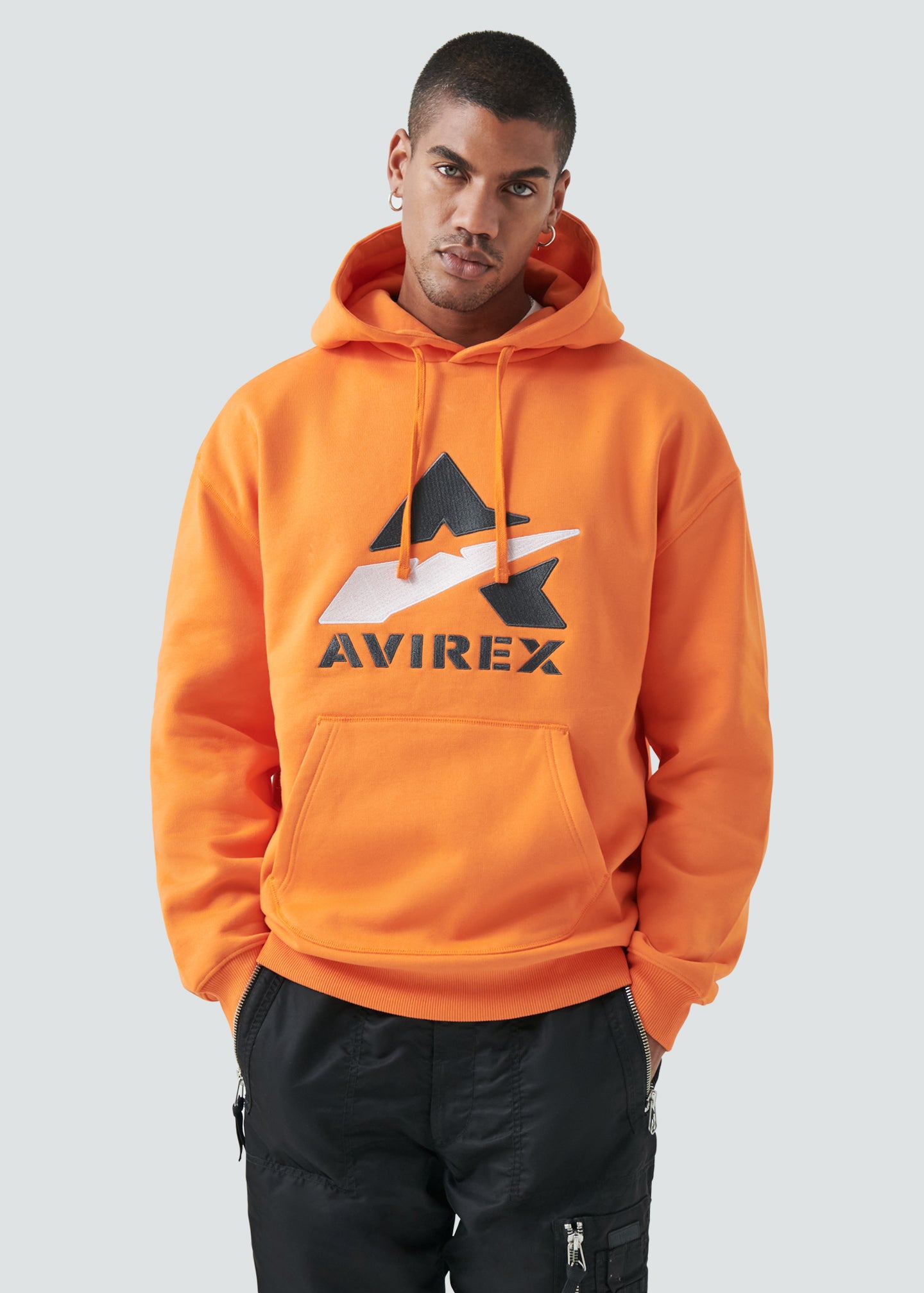 Avirex The Barksdale Hoody - Orange - Front