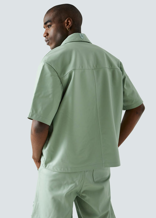 Nappa Leather Shirt - Light Green