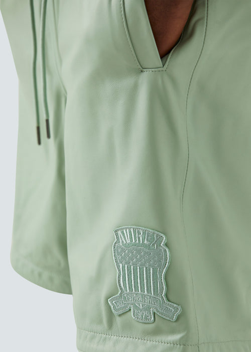 Avirex Nappa Leather Short - Light Green - Detail