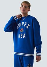 Load image into Gallery viewer, Avirex Grayling Sweatshirt - Blue - Front

