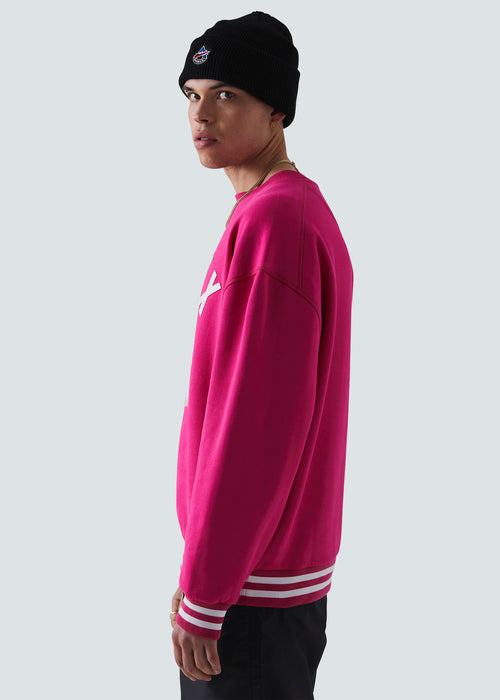 Avirex Grayling Sweatshirt - Pink - Side