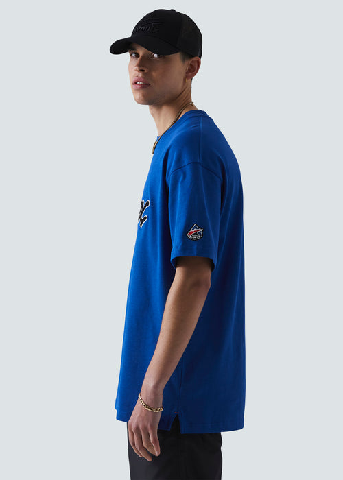 Avirex Onager T-Shirt - Blue - Side