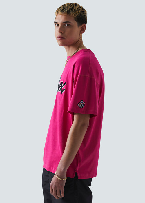 Avirex Onager T-Shirt - Pink - Side