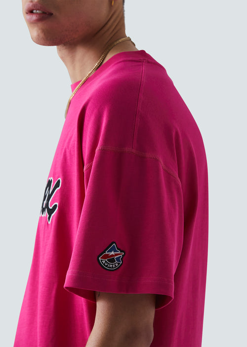 Avirex Onager T-Shirt - Pink - Detail