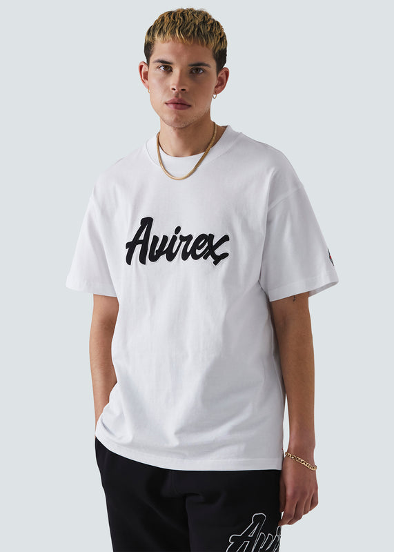 Avirex Onager T-Shirt - White - Front